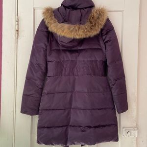 Purple down coat